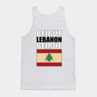 Flag of Lebanon Tank Top